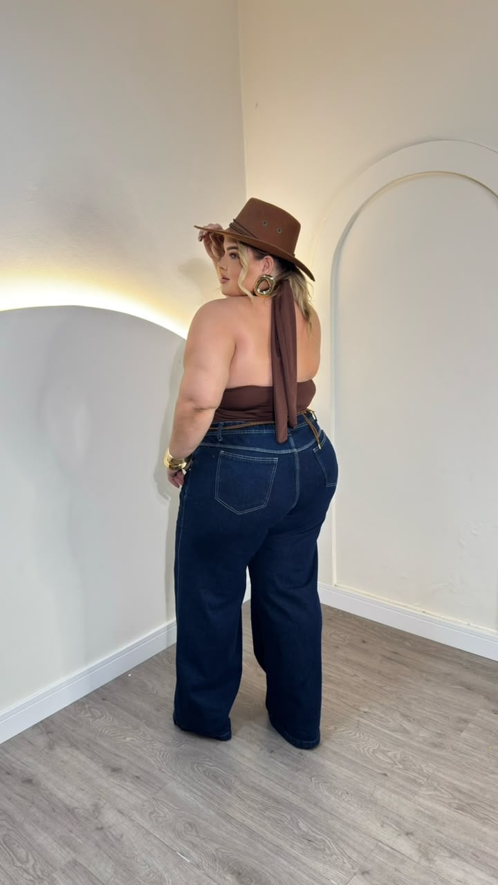 cropped aryane preto plus size 2734