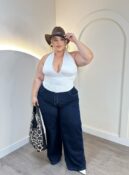 cropped aryane preto plus size 2734
