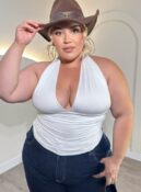 cropped aryane preto plus size 2734