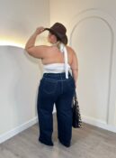 cropped aryane preto plus size 2734