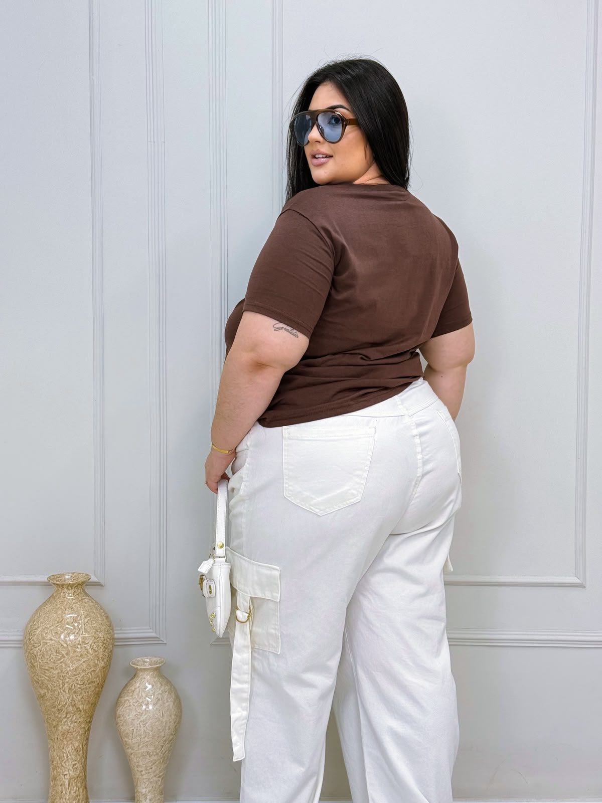 jaqueta boston marrom plus size 2718 jaqueta boston marrom plus size 2718