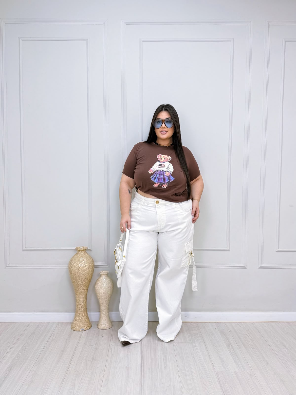 jaqueta boston marrom plus size 2718 jaqueta boston marrom plus size 2718
