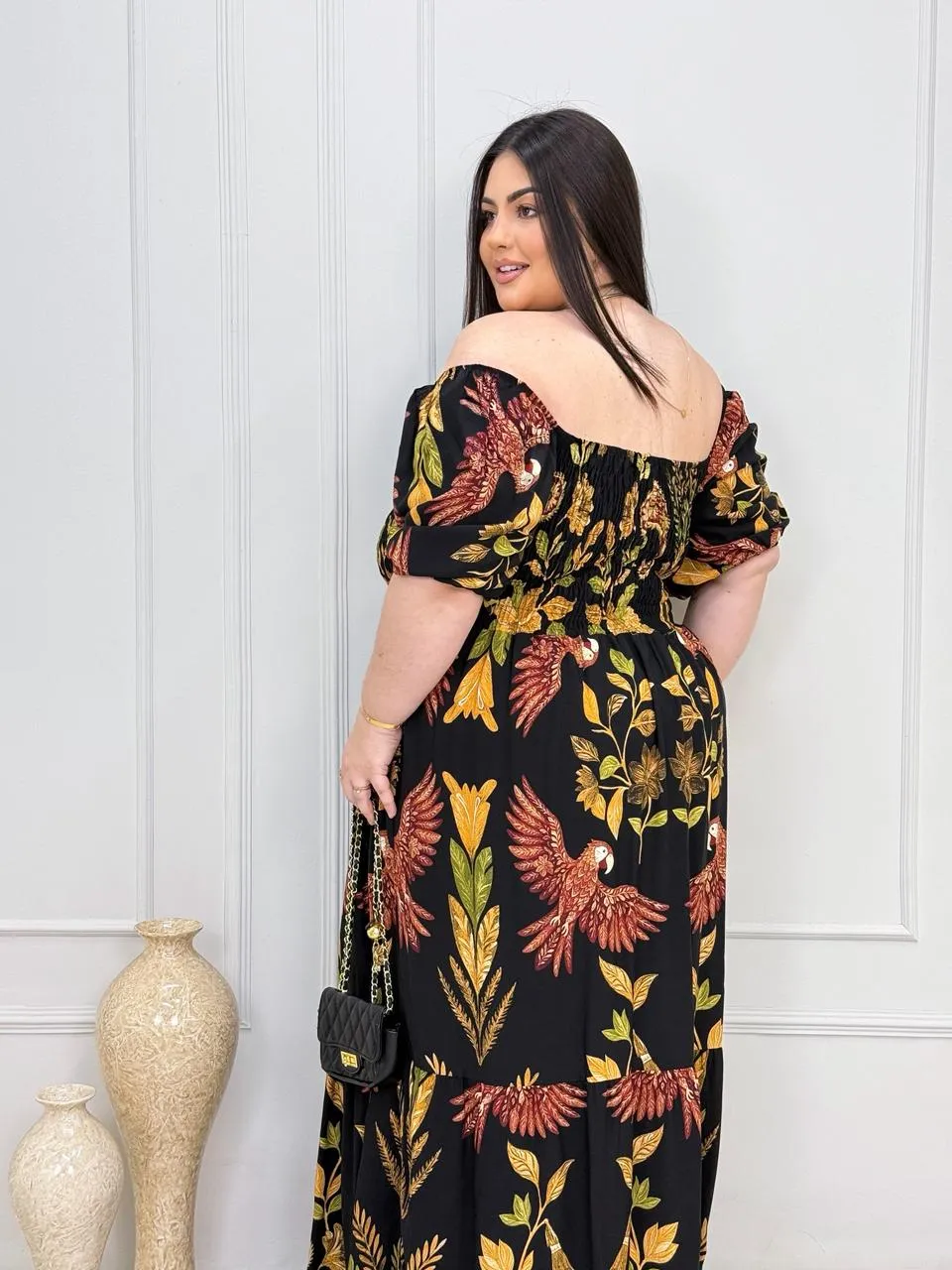 vestido ravello preto plus size 2967