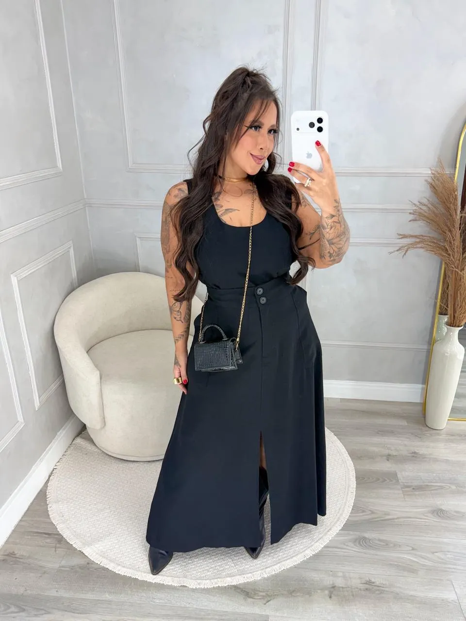 conjunto jussy preto plus size 2361
