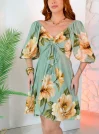 vestido estela verde plus size 2939
