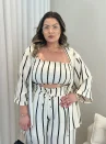 conjunto ana paula off white plus size