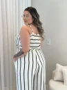 conjunto ana paula off white plus size